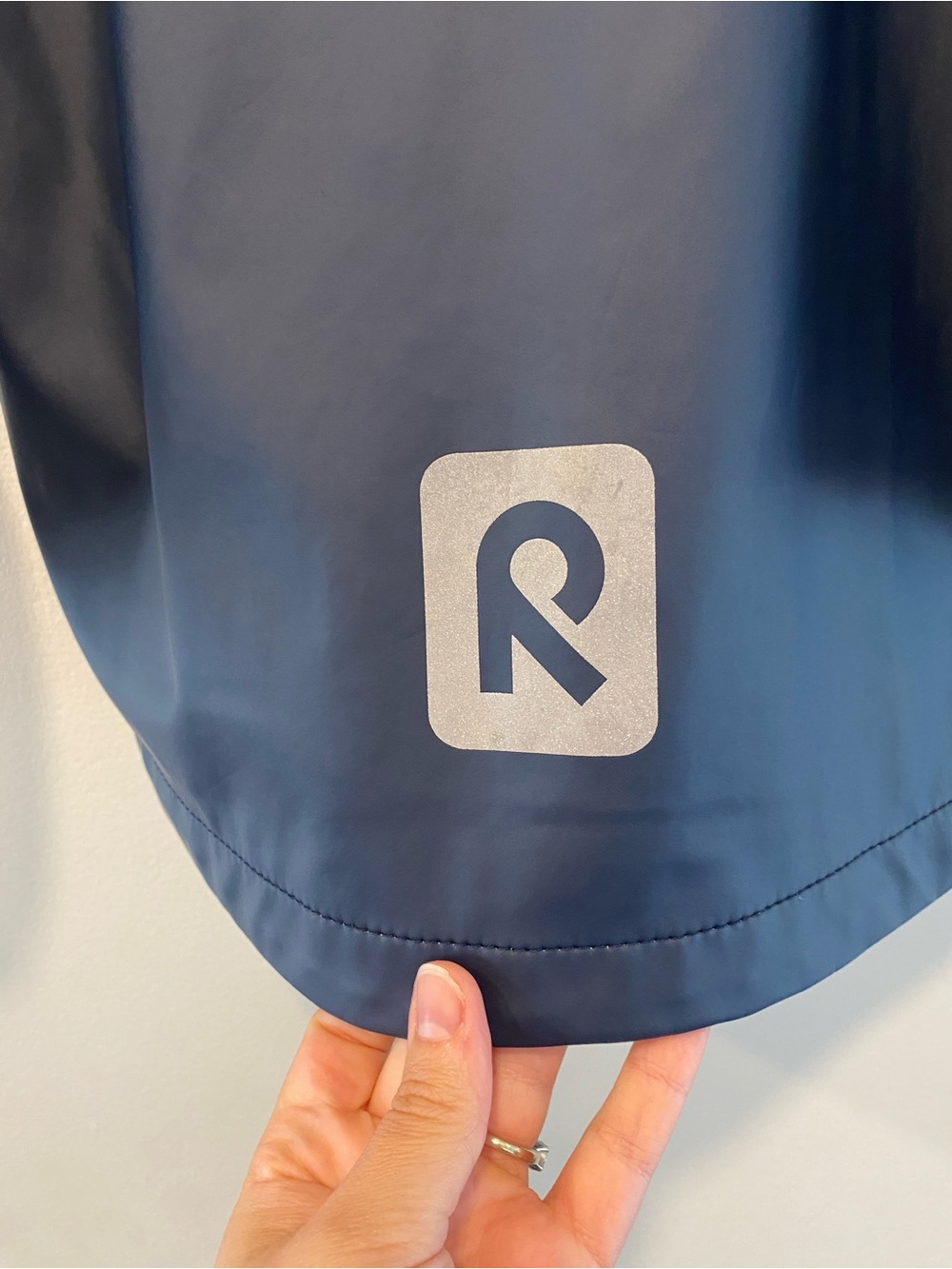 Reima Kids' Rubber Rain Jacket lampi size 4 navy blue waterproof - Picture 7 of 10